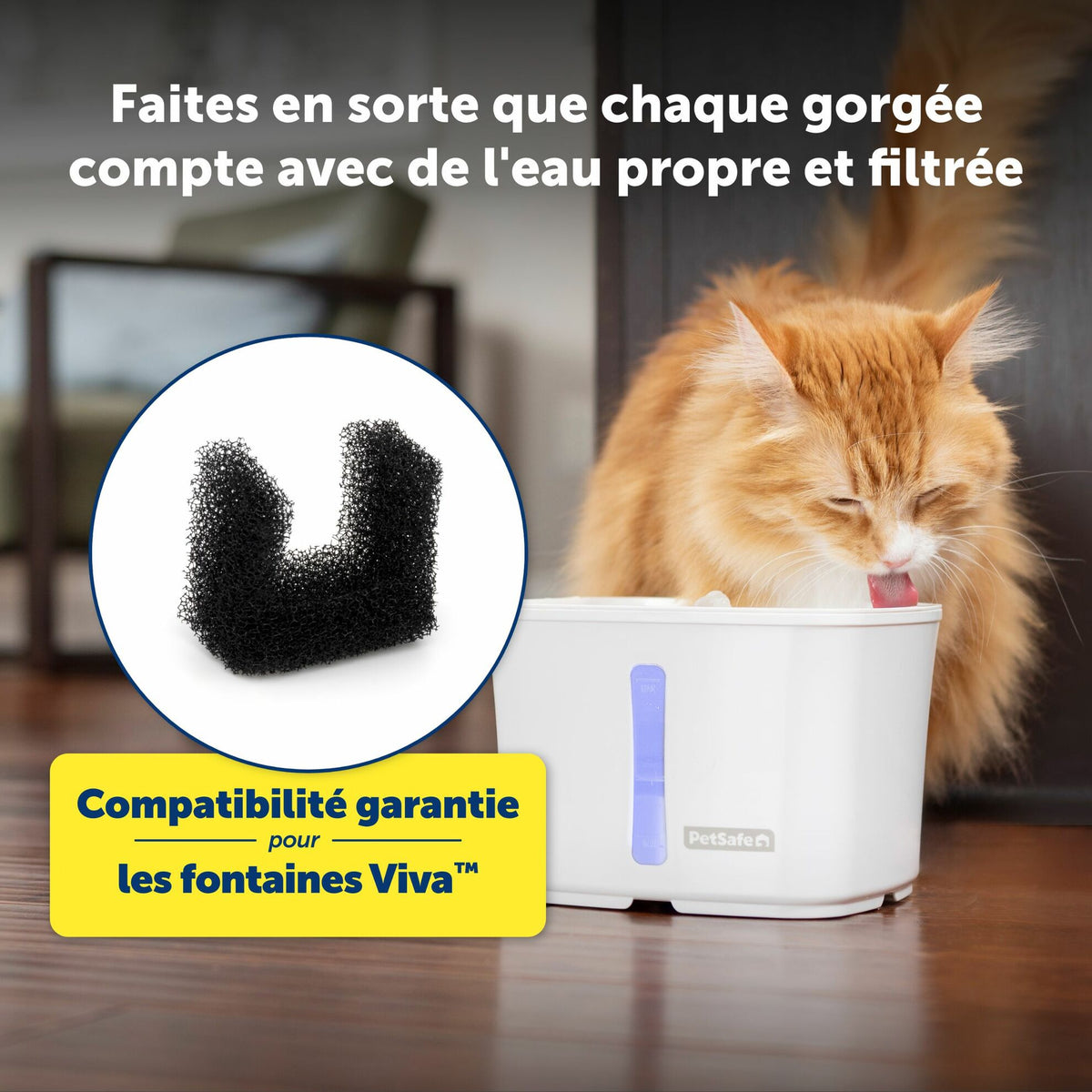 Pack of 2 foam filters for Petsafe Viva fountain