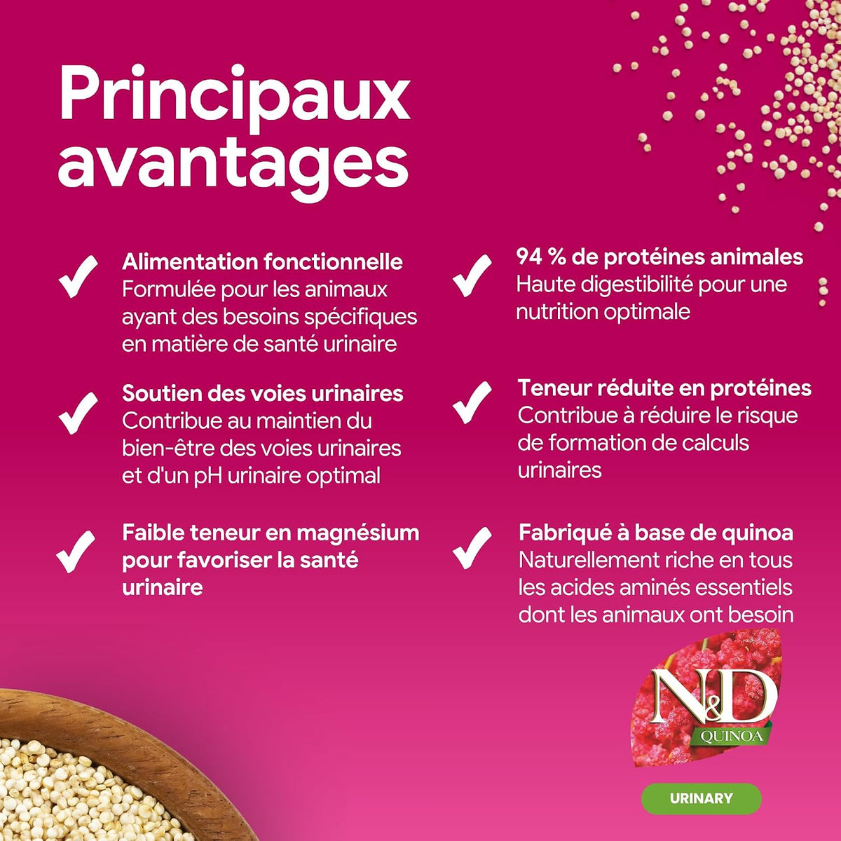 Adult Cat Urinary Health Duck and Quinoa Kibble