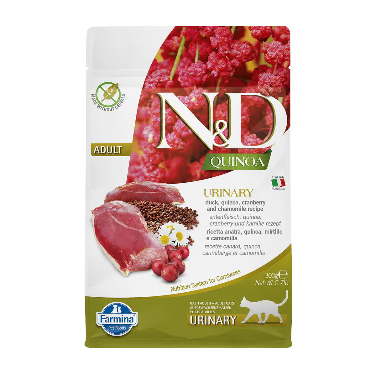 Adult Cat Urinary Health Duck and Quinoa Kibble