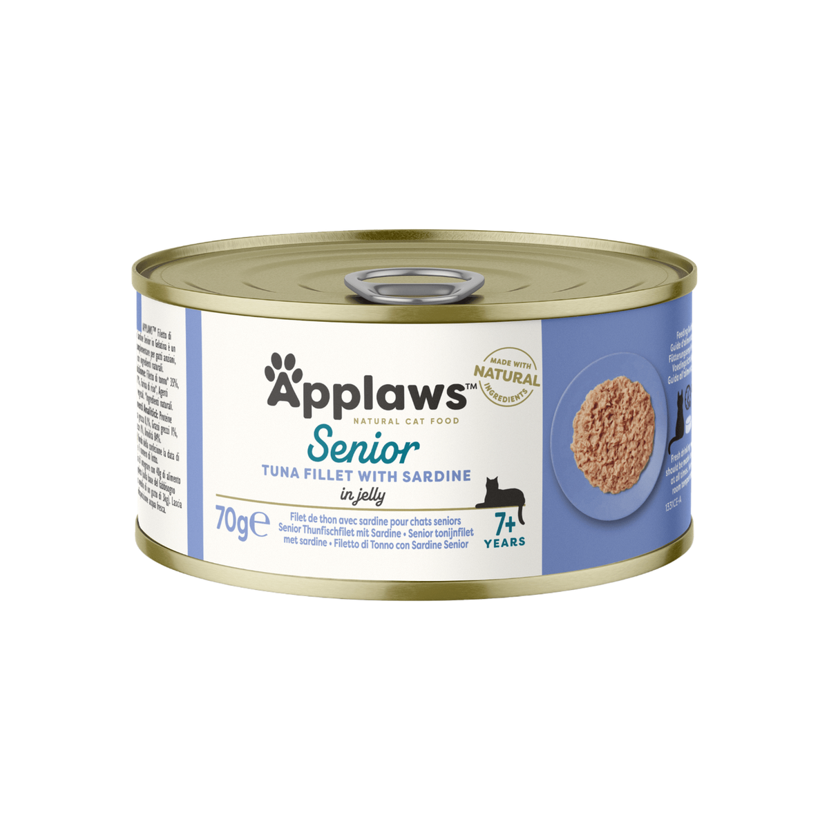 Flaked tuna and sardines in jelly