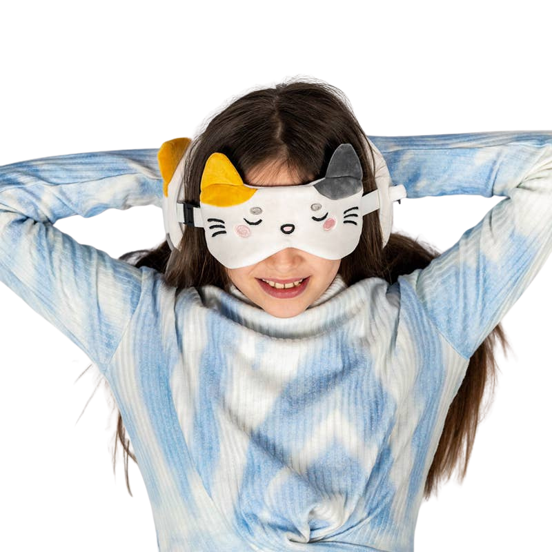 Lola the Cat 2-in-1 Travel Pillow with Mask