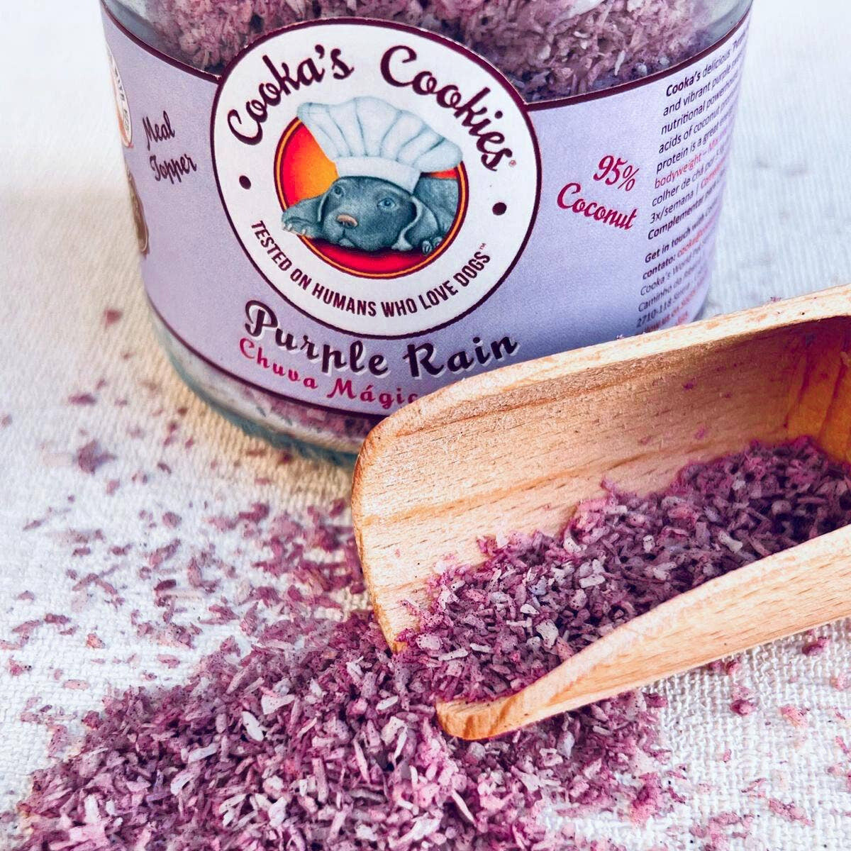 Coconut and sweet potato topper for dogs and cats