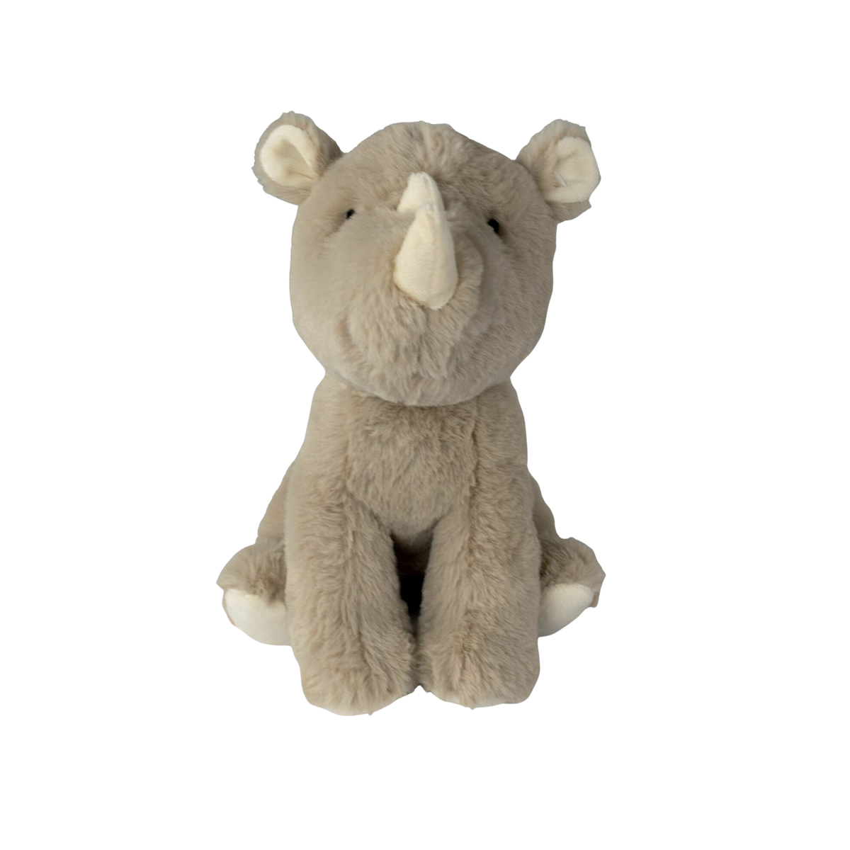 Recycled fabric rhinoceros plush toy for dogs