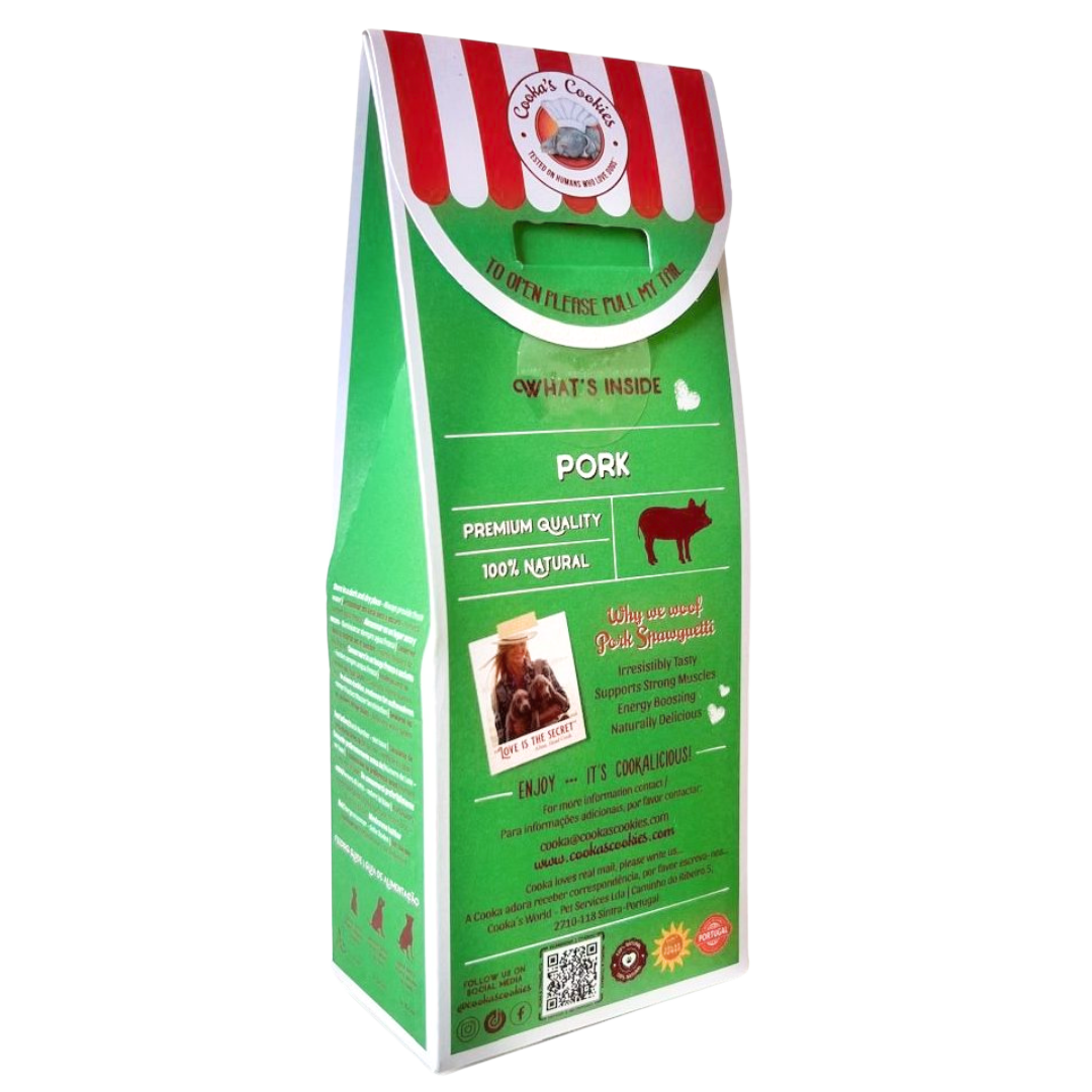 Dried pork intestine dog treats