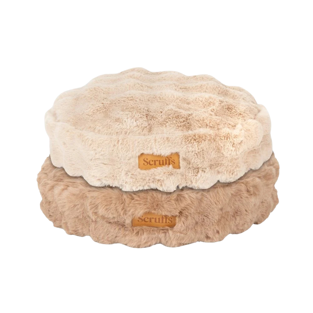 Cozy round cushion for cats and small dogs