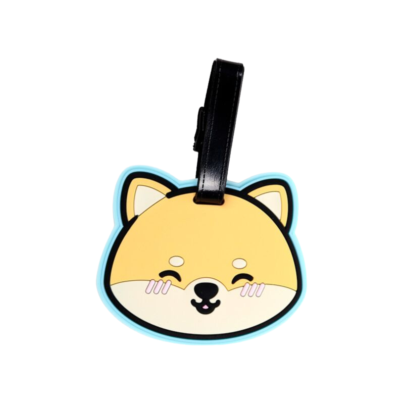 Shuggs the Shiba Inu luggage tag