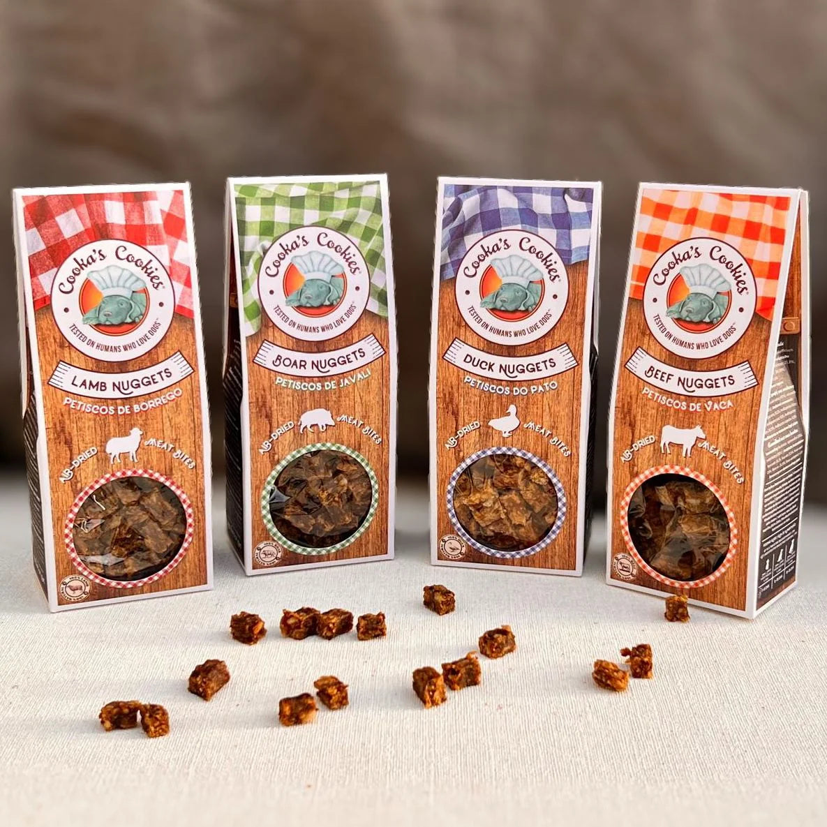Air-dried wild boar bites for dogs