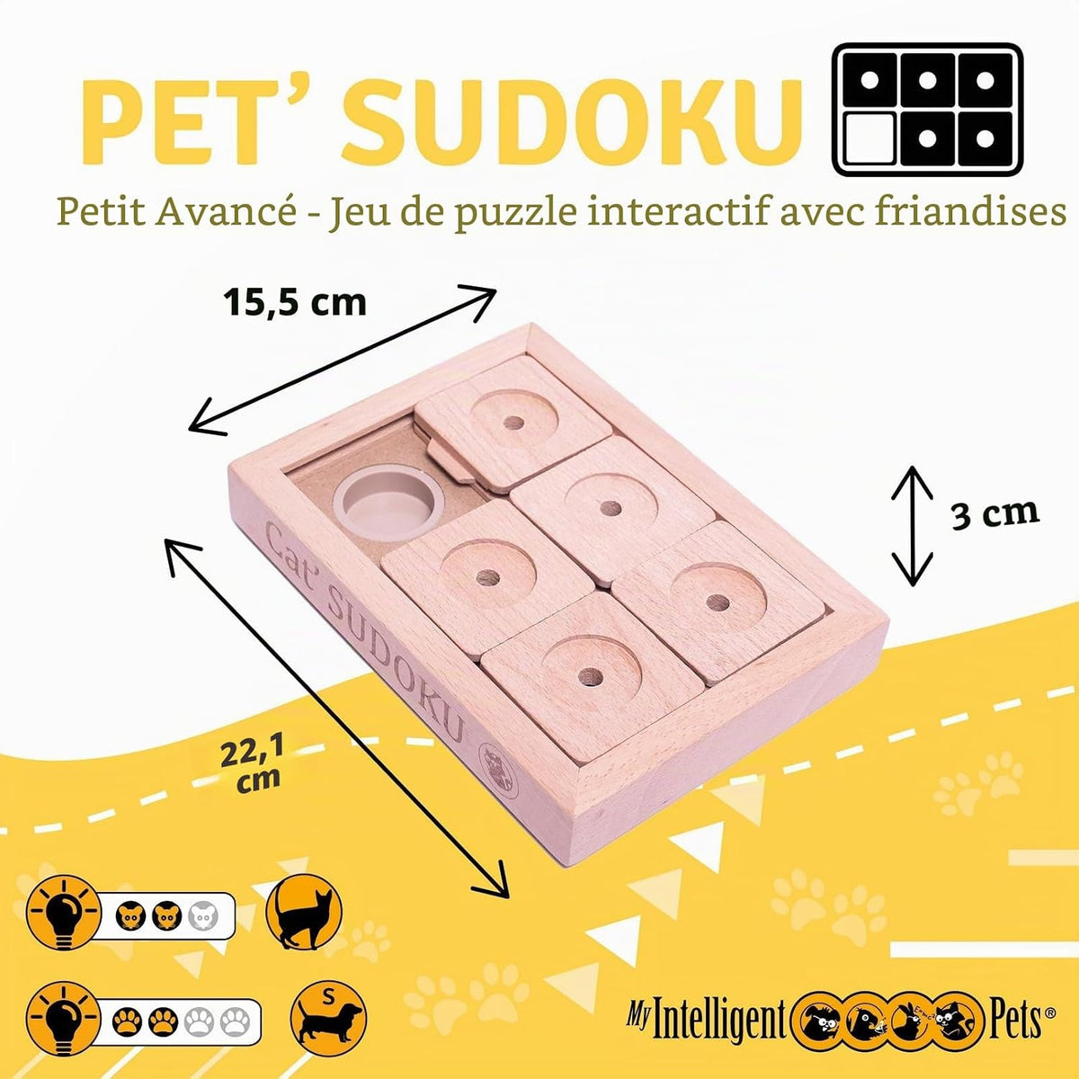 Small wooden Sudoku puzzle game – advanced level