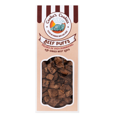 Air-dried beef lung treats for dogs