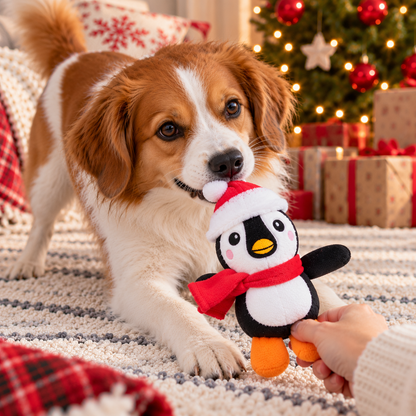 14cm Christmas penguin plush toy