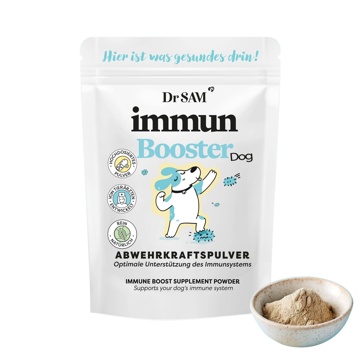 Herbal immune support powder