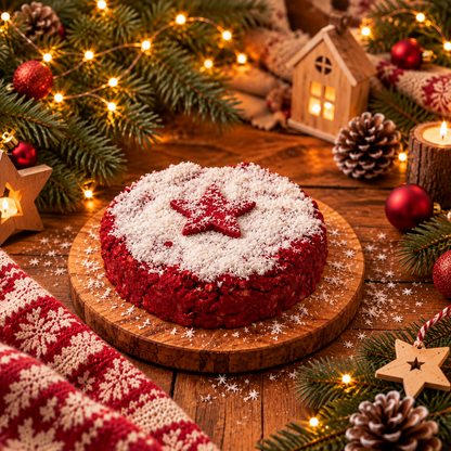 Préparation pour gâteau de Noël Red Velvet pour chiens