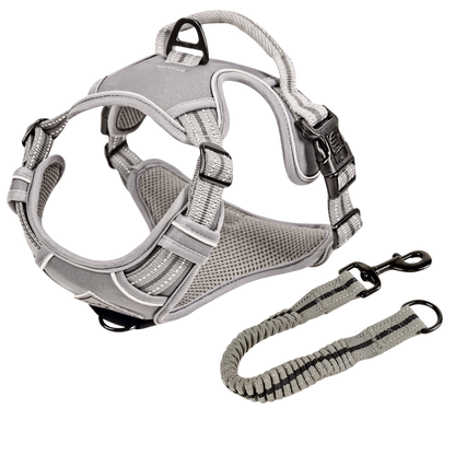 Reflective no-pull dog harness