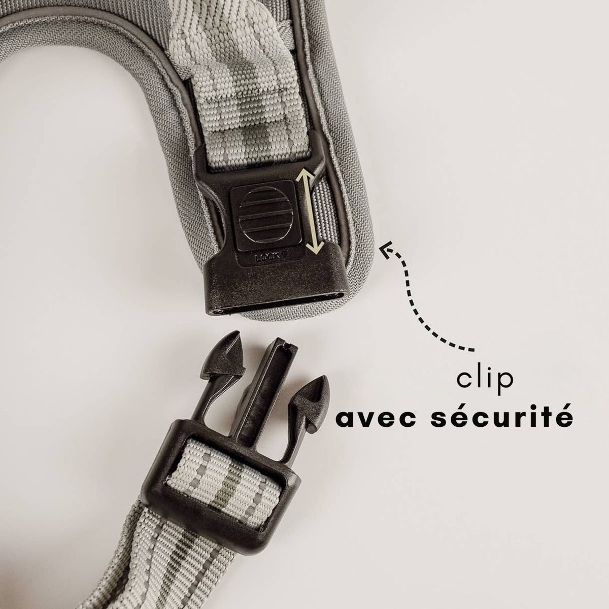 Reflective no-pull dog harness