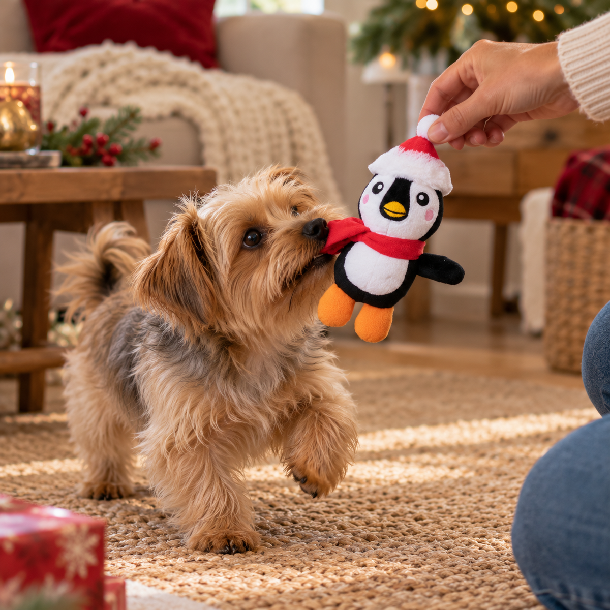 14cm Christmas penguin plush toy