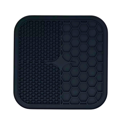Dual-texture lick mat for dogs and cats
