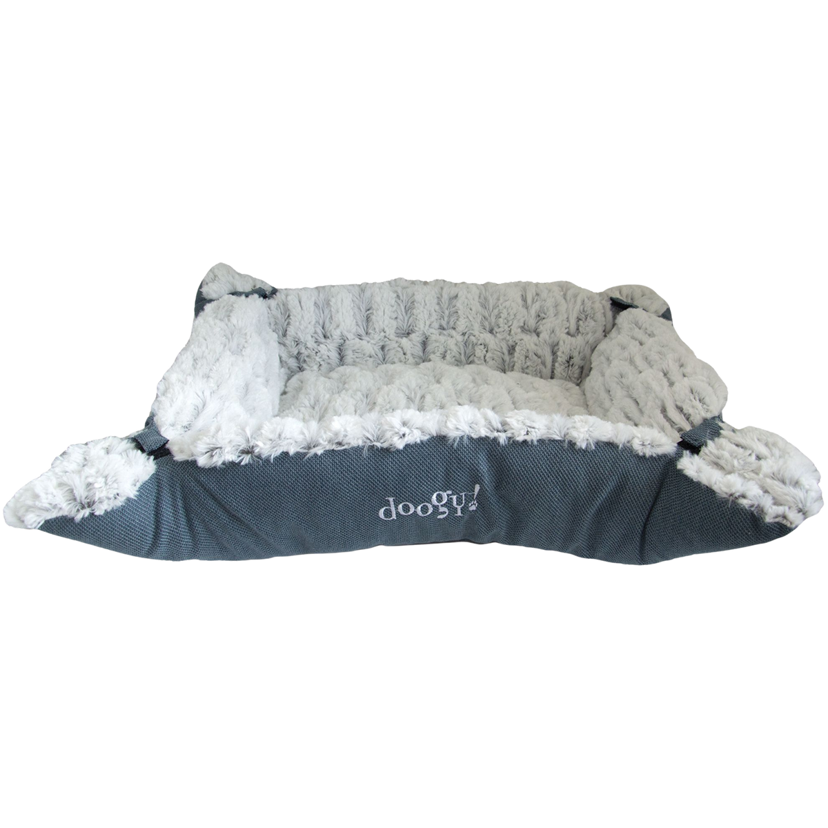 Modular 2-in-1 faux fur rug