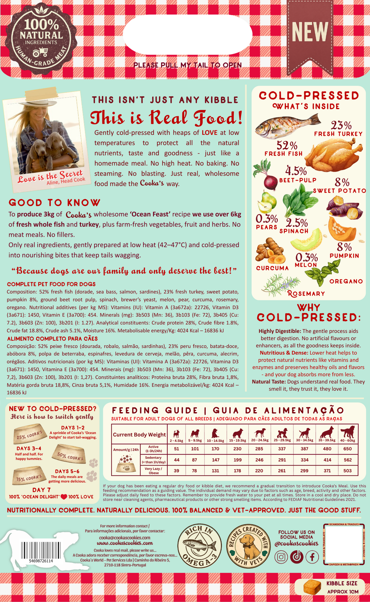Ocean Feast semi-moist fish and turkey dog food