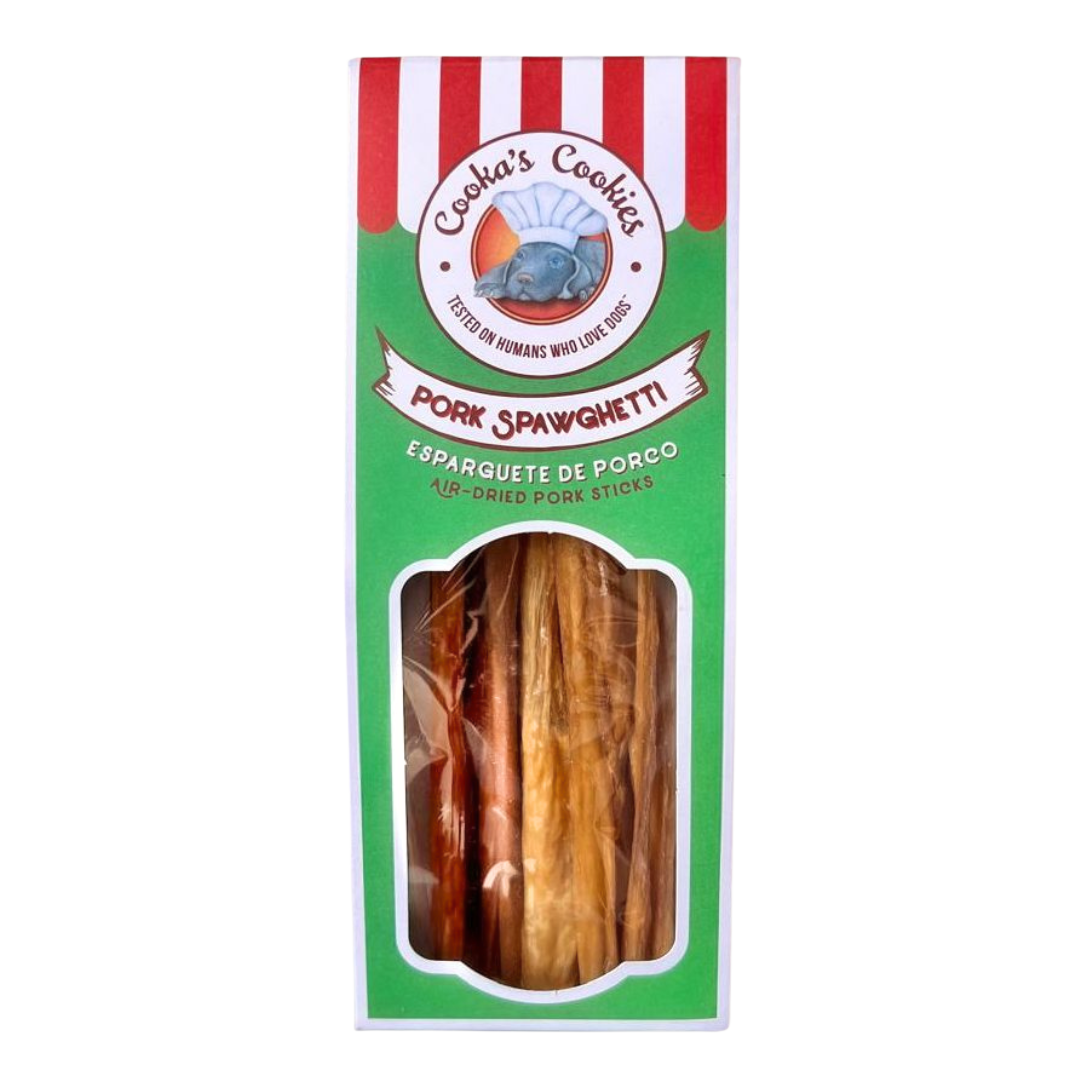 Dried pork intestine dog treats