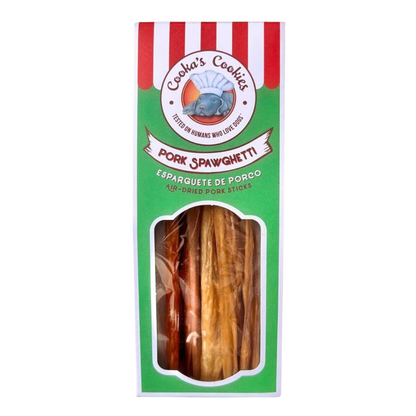 Dried pork intestine dog treats