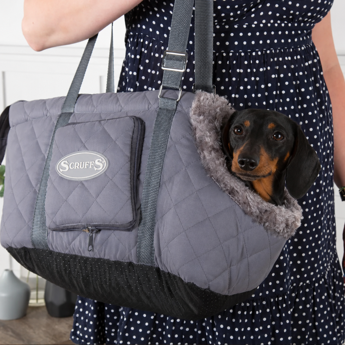 Padded carrier bag for small dogs