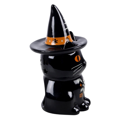 Black cat ceramic oil burner