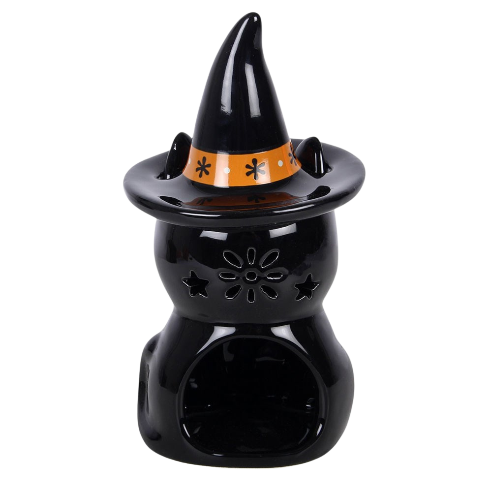 Black cat ceramic oil burner