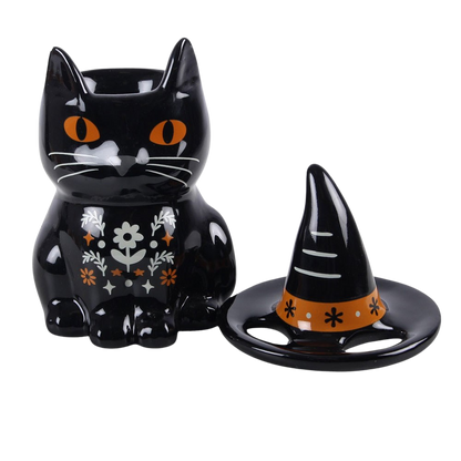 Black cat ceramic oil burner