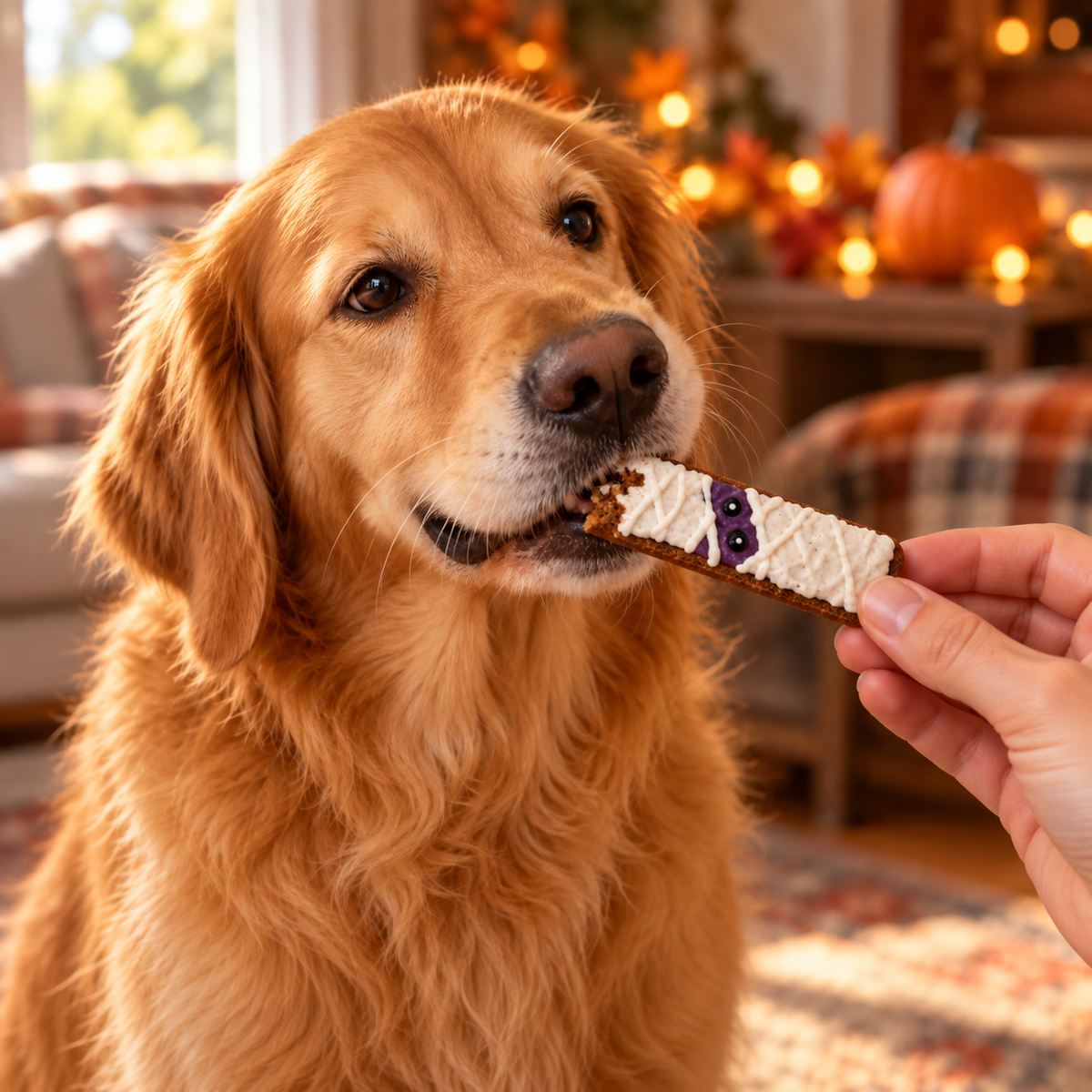 Halloween dog biscuit gift box