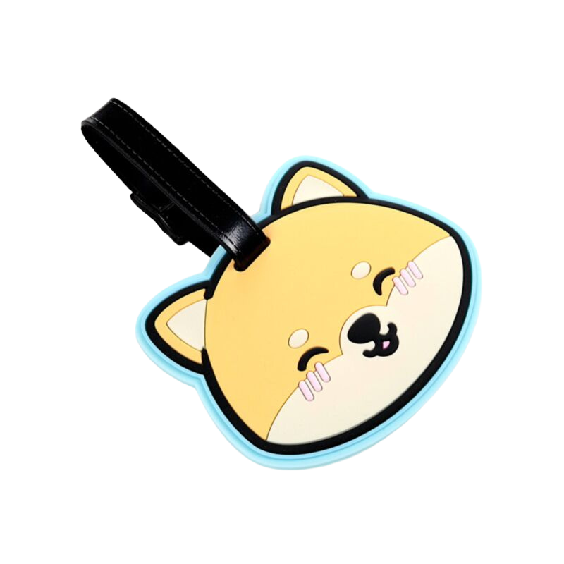 Shuggs the Shiba Inu luggage tag