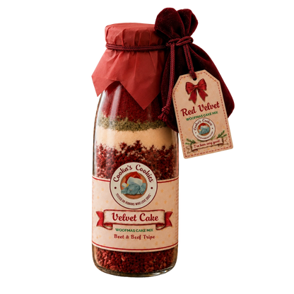 Préparation pour gâteau de Noël Red Velvet pour chiens