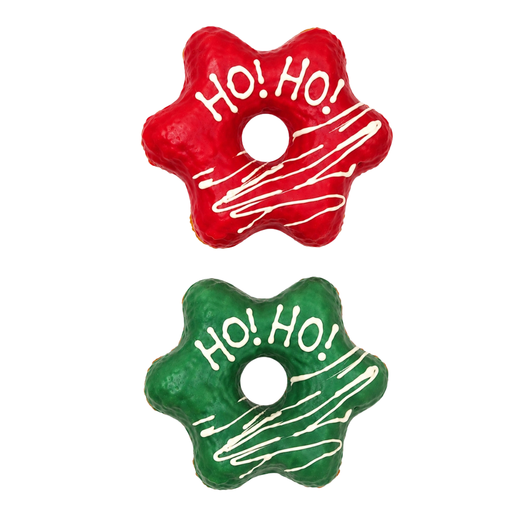 Donuts étoiles de Noël canard et dinde pour chiens